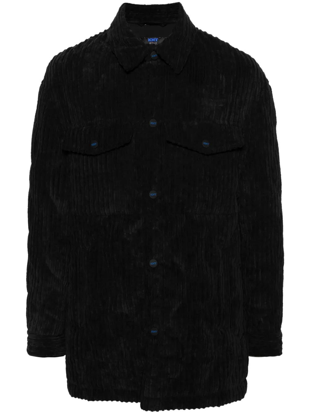 Kiton Ribfluwelen shirtjack Zwart