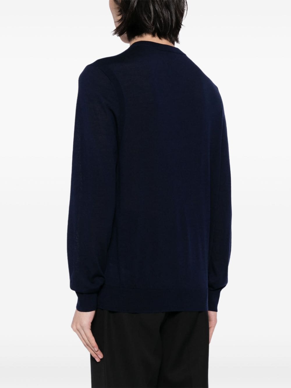 Shop Paul Smith Fine-knit Merino Wool Jumper In Blue