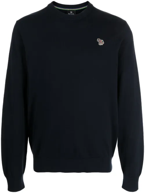 Sweat en coton biologique à logo brodé - PS Paul Smith - Modalova