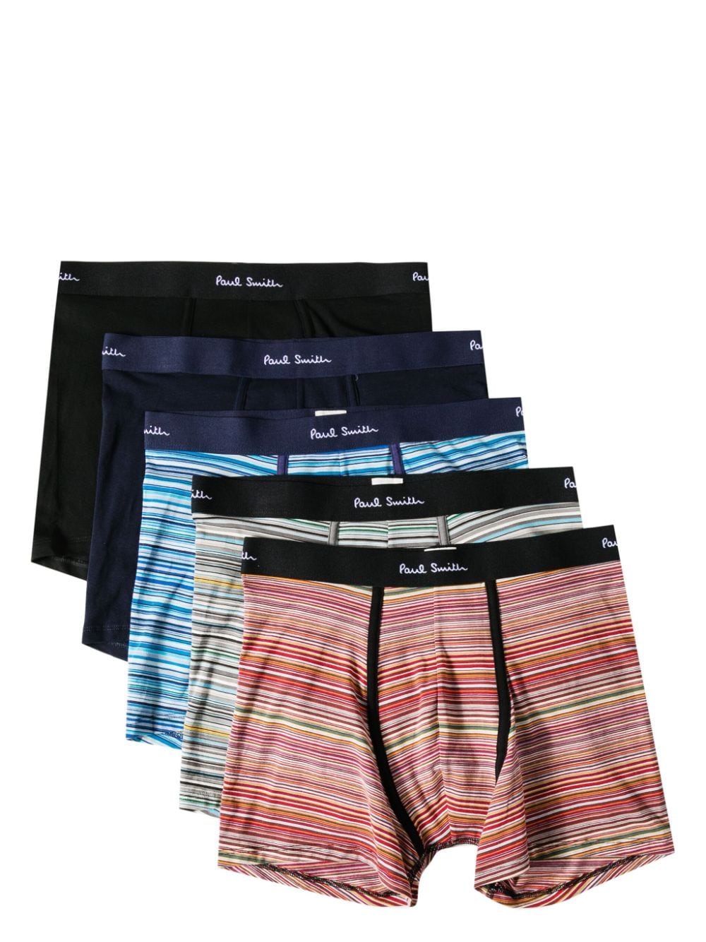 Image 1 of Paul Smith lot de cinq boxers en coton à rayures