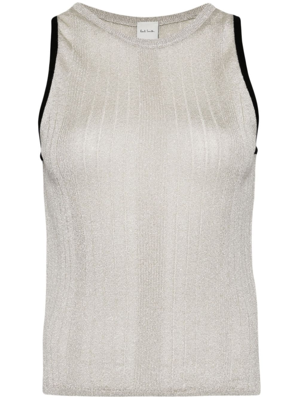 Paul Smith Ribbed Tank Top In Gold