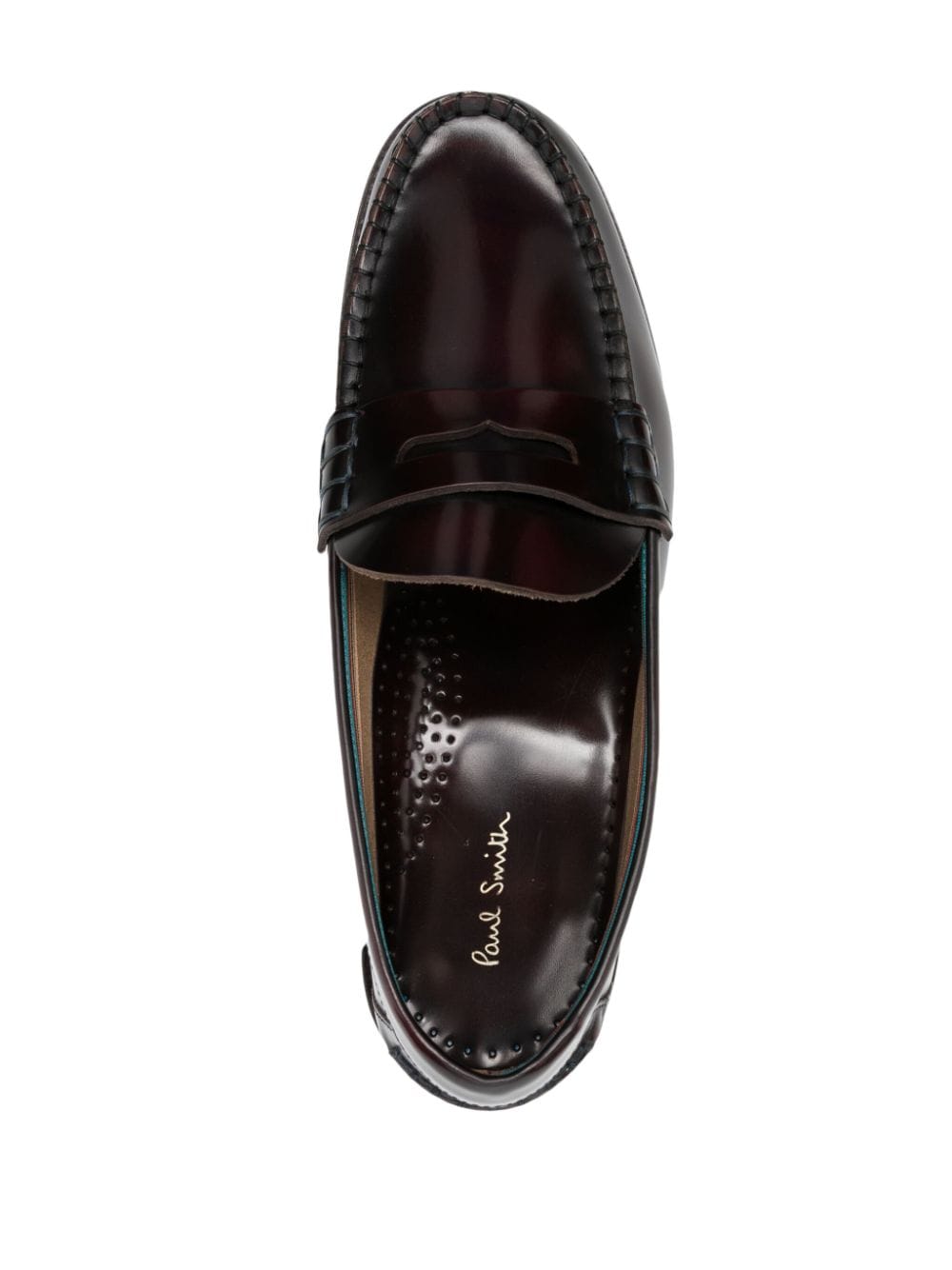 Shop Paul Smith Lido Leather Loafers In Red
