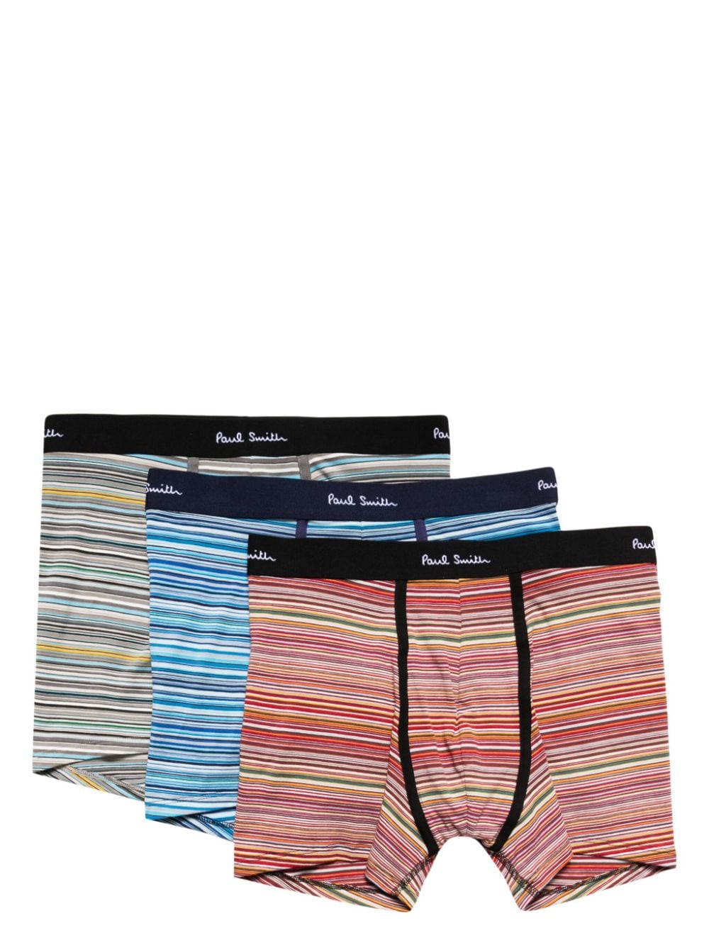 PAUL SMITH SIGNATURE STRIPE LONG BRIEFS (SET OF THREE)