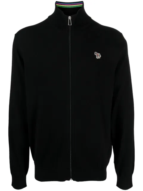 PS Paul Smith logo-appliqué organic cotton jacket 