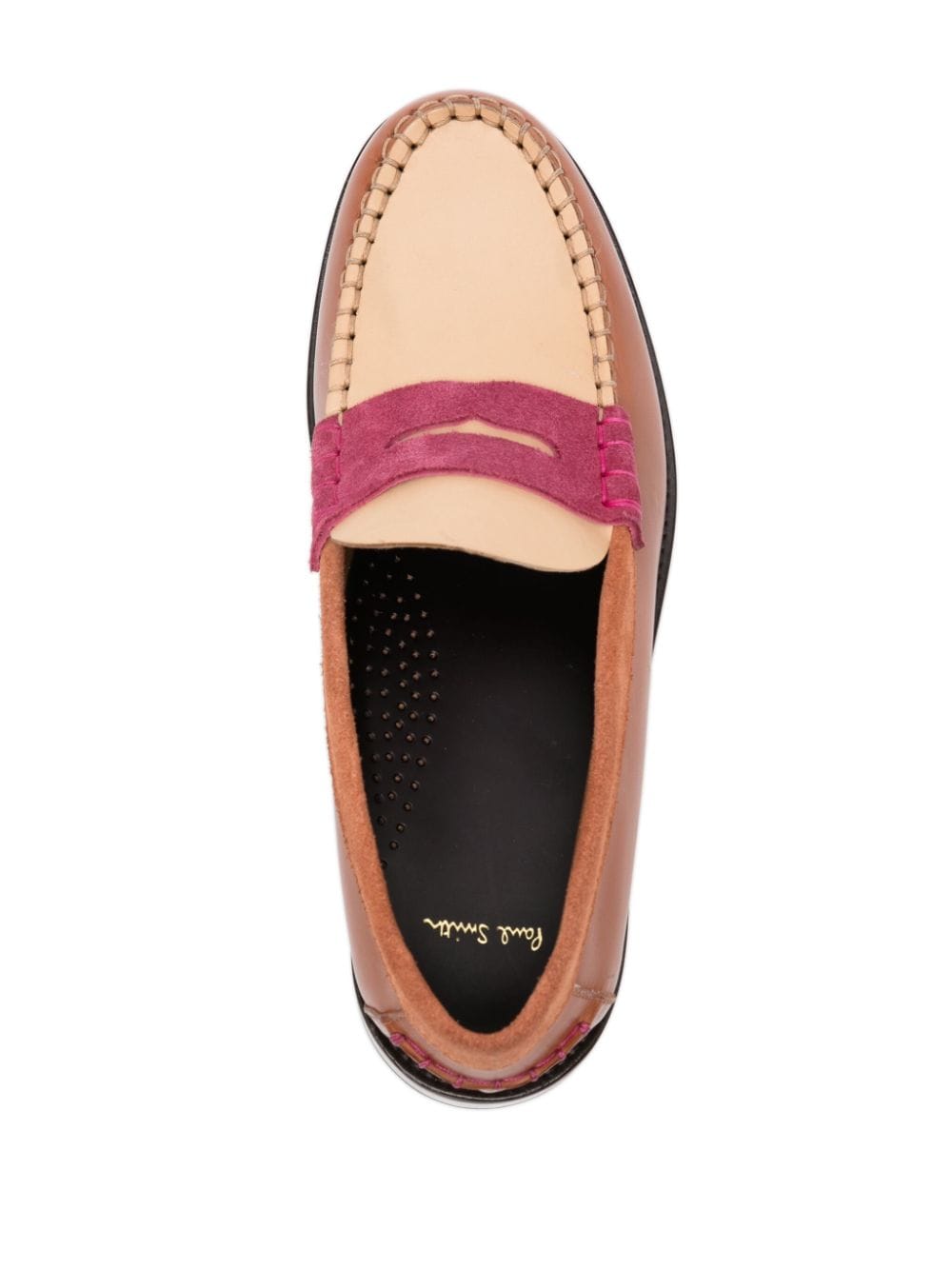 Shop Paul Smith Laida Colour-block Loafers In Neutrals
