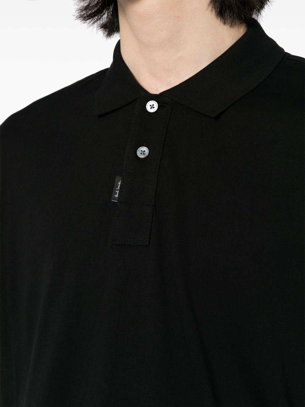 Shop Ps By Paul Smith Cotton Polo Shirt In Schwarz