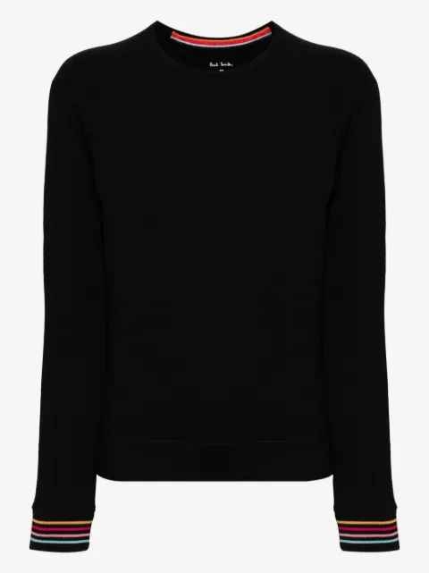 Paul Smith striped-cuff cotton sweatshirt