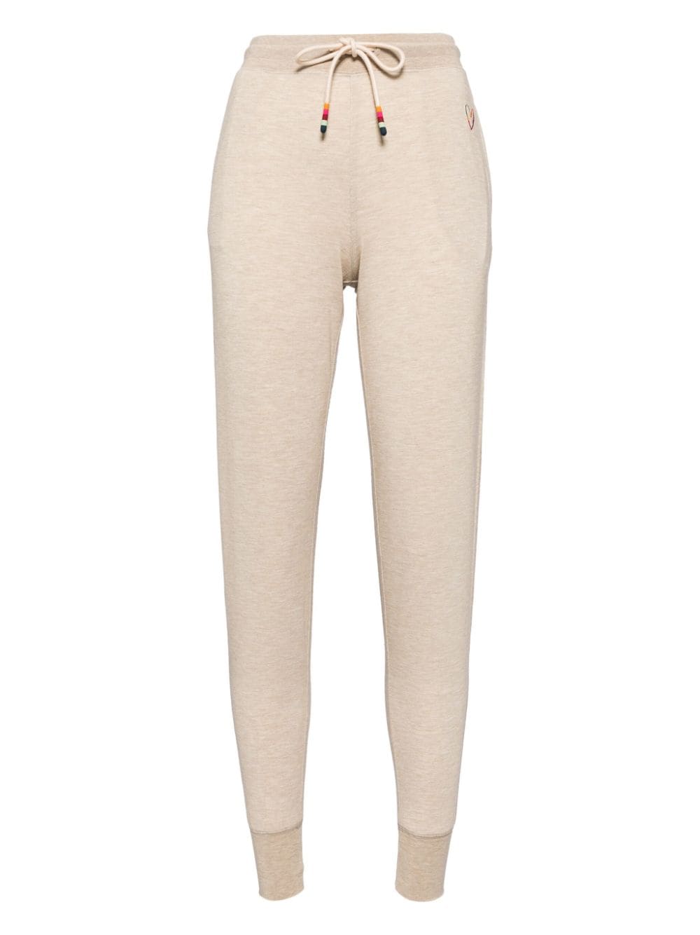 Paul Smith Embroidered Tapered Trousers In Neutral
