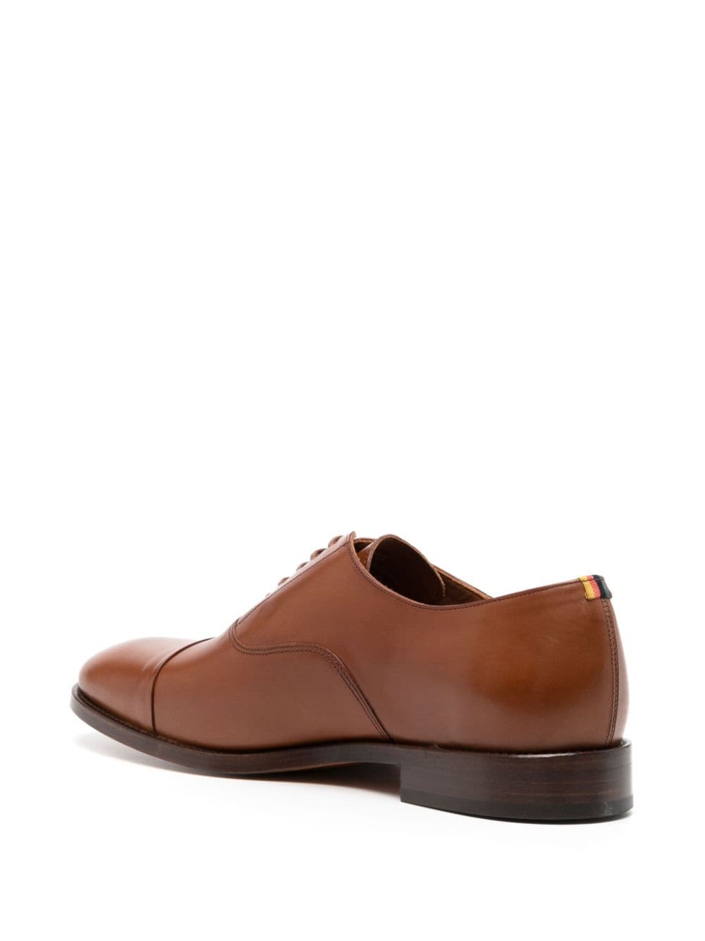 Shop Paul Smith Bari Leather Oxford Shoes In Brown