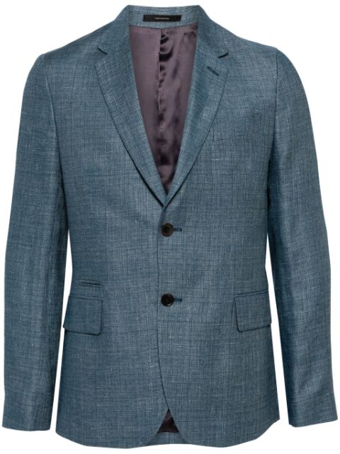 Paul Smith single-breasted linen-blend blazer