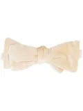 Paul Smith adjustable velvet bow tie - Neutrals