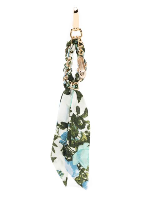 Sarah Chofakian graphic-print charm-detail keyring