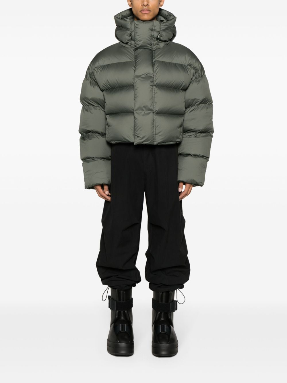Shop Entire Studios Mml Quilted Puffer Jacket In Green