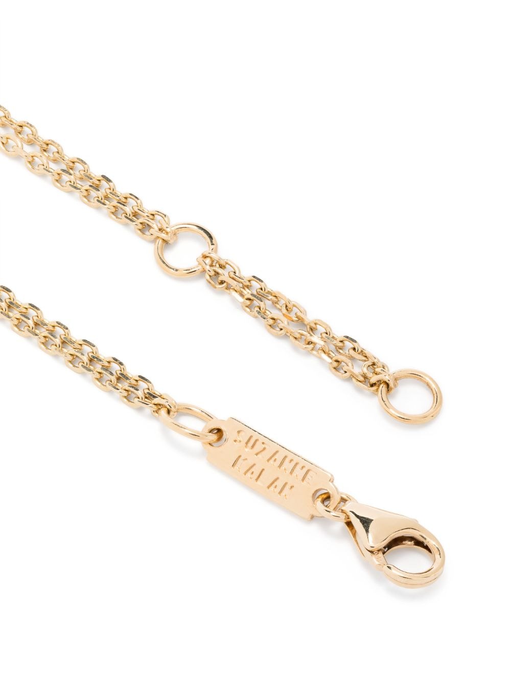 Shop Suzanne Kalan 18kt Yellow Gold Diamond Bar Bracelet