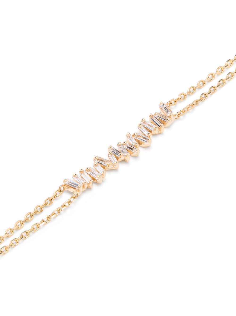 Shop Suzanne Kalan 18kt Yellow Gold Diamond Bar Bracelet