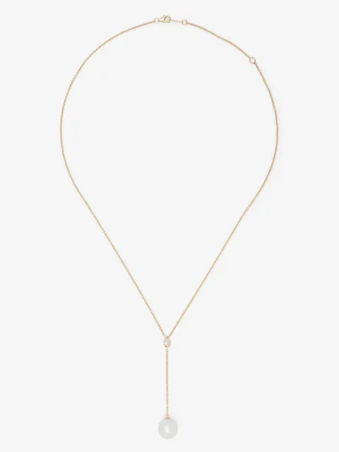 Mizuki 14kt yellow gold Sea Of Beauty pearl and diamond necklace