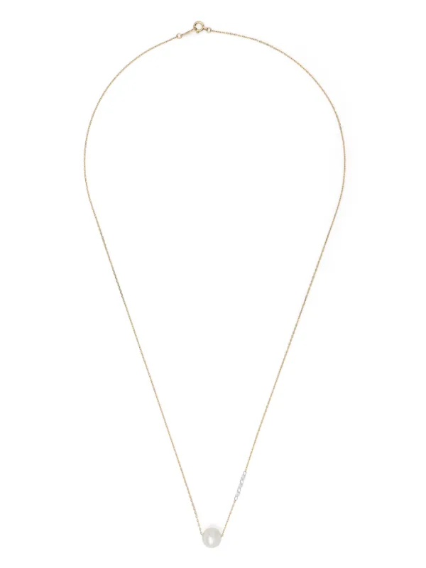 MIZUKI♡ 14K Yellow Gold Sea of Beauty Pearl Necklace Mizuki 14kt Yellow Gold Sea Of Beauty Pearl And Diamond Long