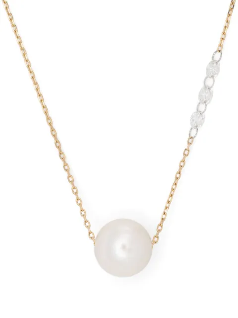 Mizuki 14kt yellow gold Sea Of Beauty pearl and diamond necklace