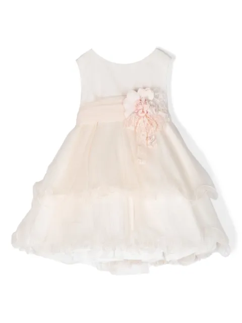 Mimilù vestido a capas con aplique floral