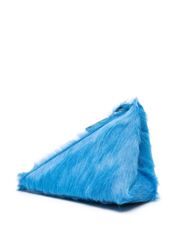 【関税込み】Marni ブルー Prisma Triangle バッグ Marni Prisma Triangle レザーバッグ | ブルー | FARFETCH JP