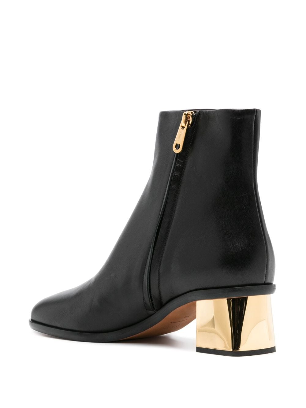Shop Chloé Rebecca 50mm Ankle Boots In Black