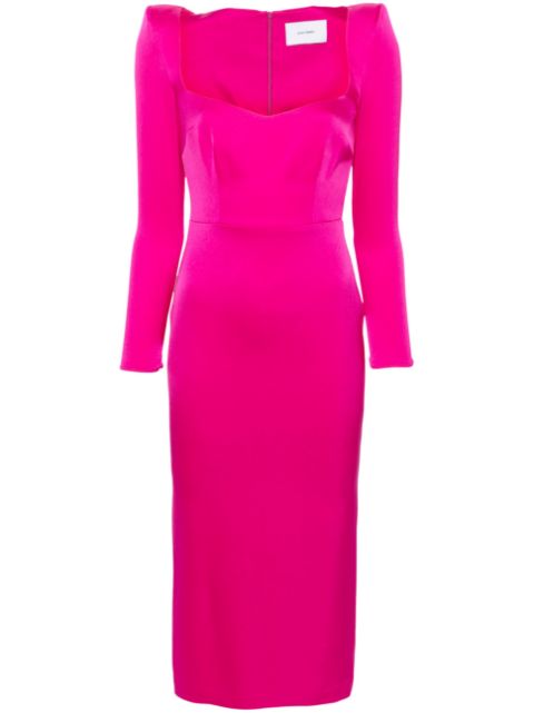 Alex Perry long-sleeve crepe maxi dress