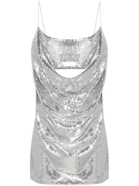 Alex Perry sequinned open-back minidress