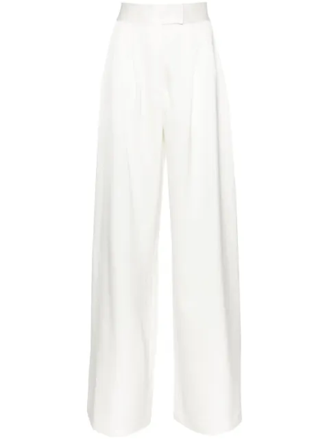 Alex Perry wide-leg satin trousers