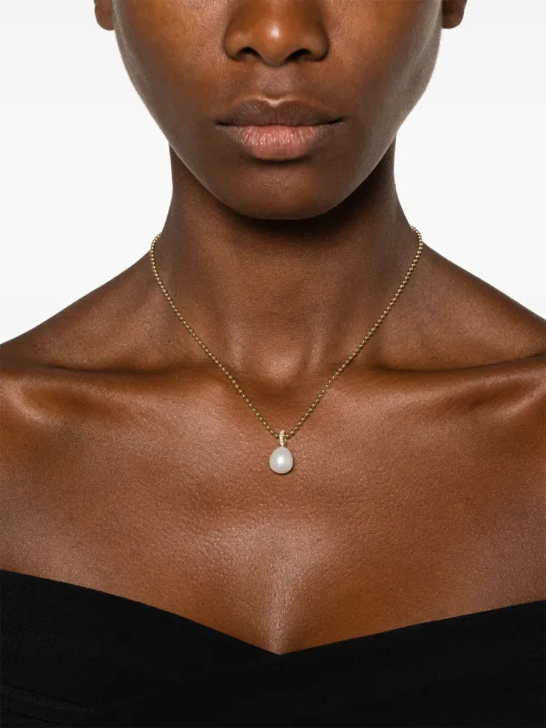 MIZUKI♡ 14K Yellow Gold Sea Of Beauty Pearl Necklace Mizuki 14kt Gold Sea Of Beauty Pearl And Diamond Medium