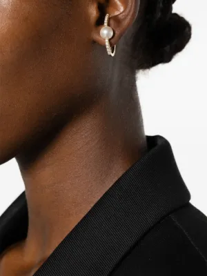 mizuki バー パール ピアス ダイヤモンド 片耳 定価¥89,100 パール ダイヤモンド ピアス｜MIZUKI(ミズキ)｜Ron Herman