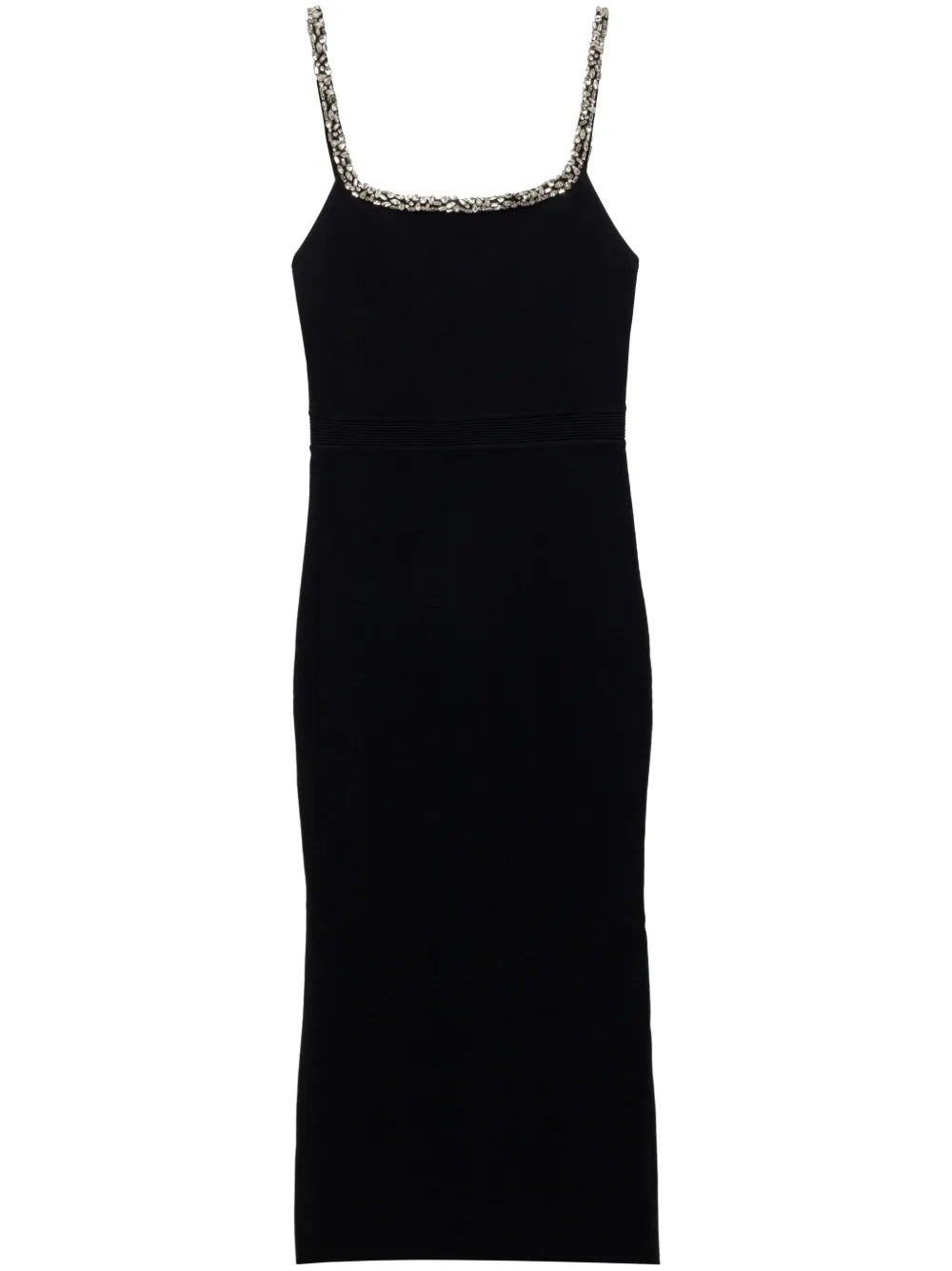 Shop Simkhai Marci Crystal-embellished Dress In Black