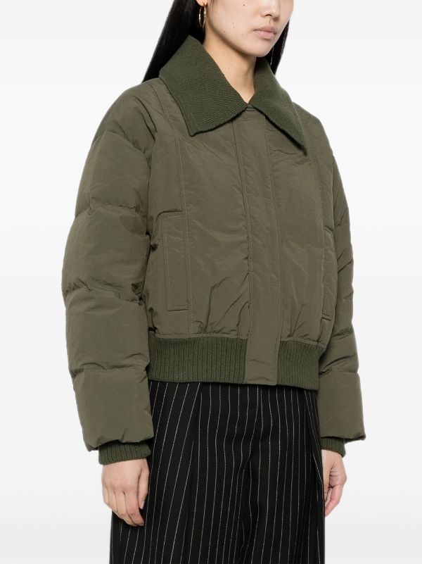 STUDIO TOMBOY ribbed-collar Cropped Bomber Jacket - Farfetch