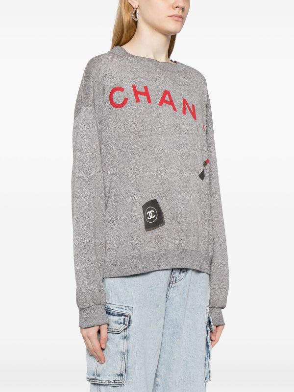 CHANEL Pre-Owned graphic-print Sweatshirt - Farfetch