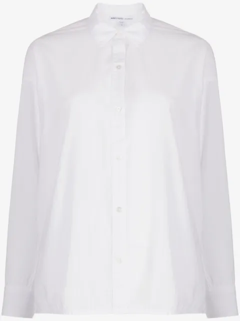 James Perse spread-collar poplin shirt