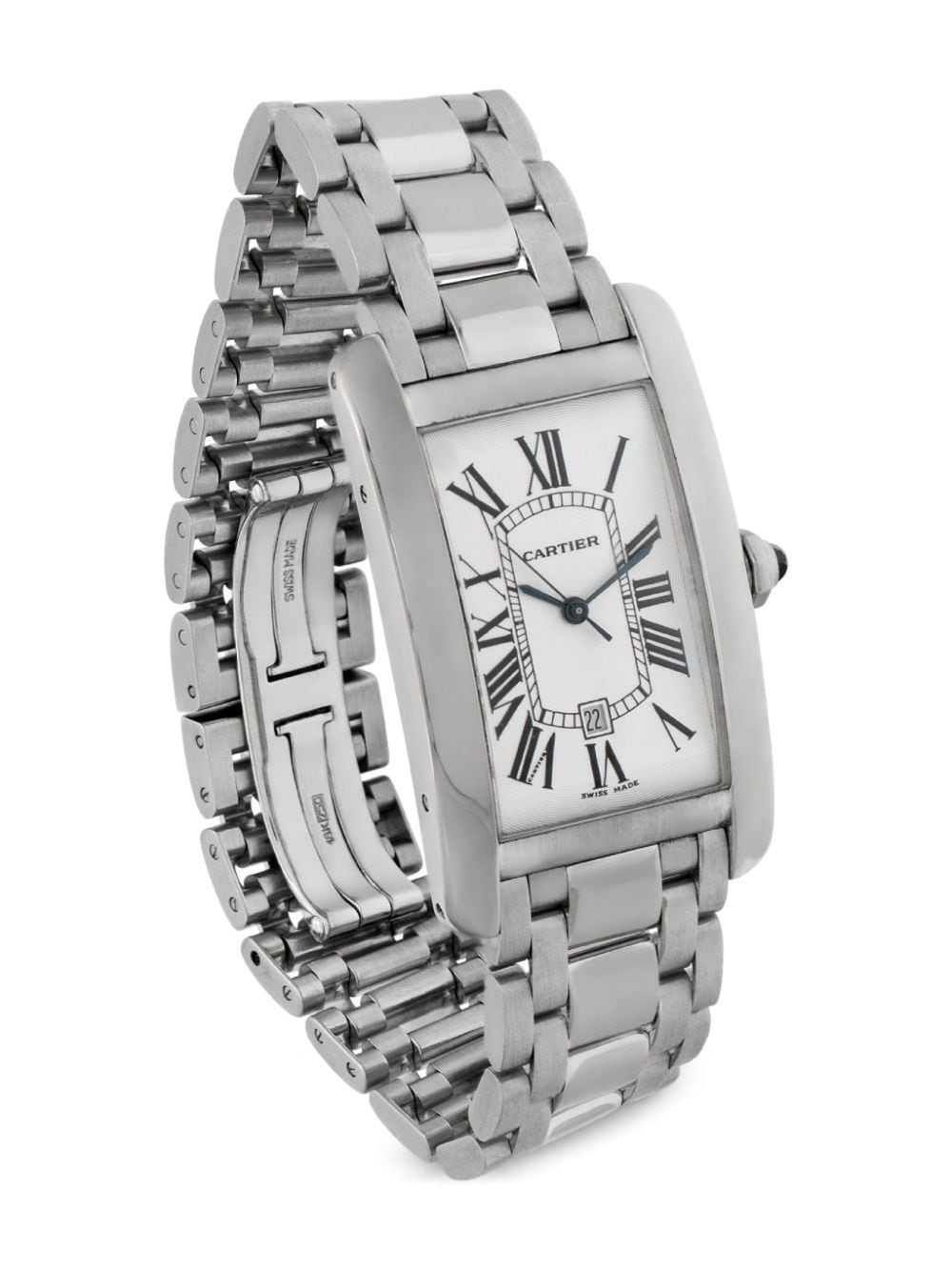 Pre-owned Cartier 2010s  Tank Américaine 36mm In White