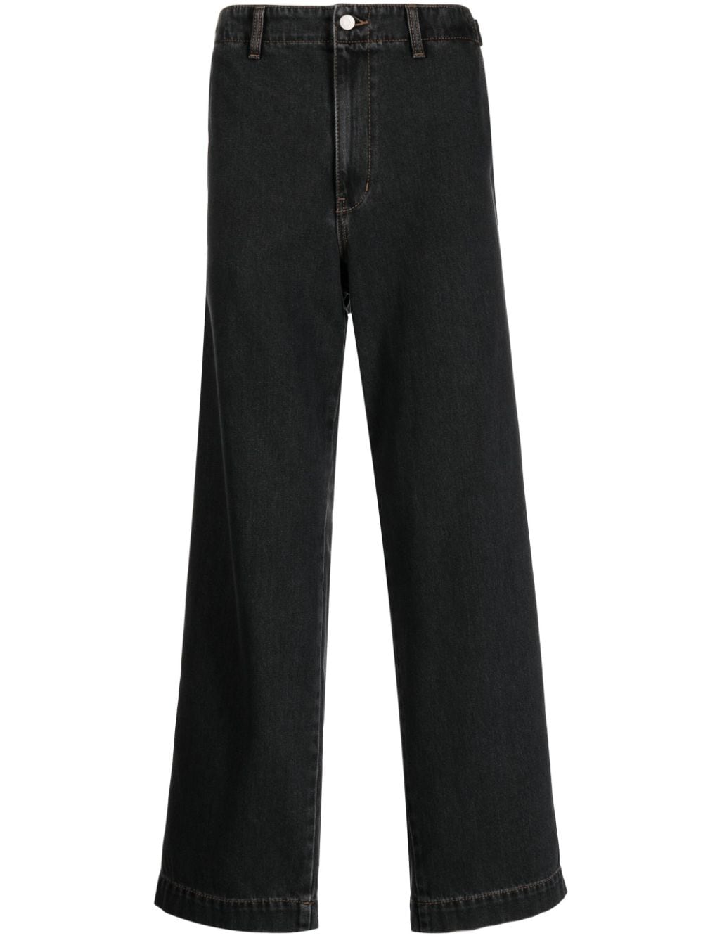 STUDIO TOMBOY mid-rise wide-leg jeans - Black