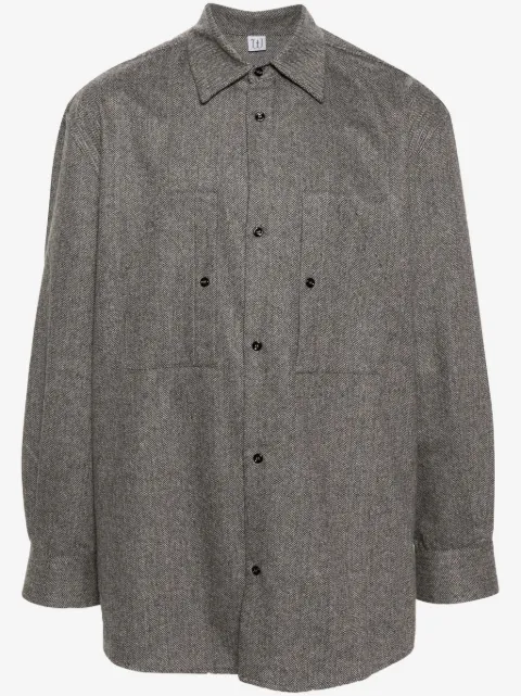 Winnie NY herringbone-pattern mélange shirt