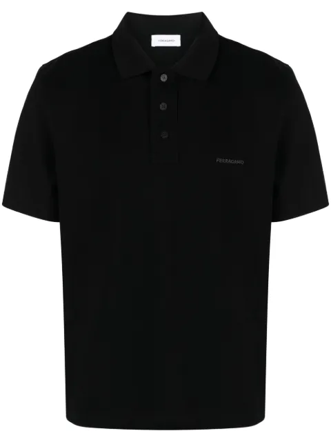 Ferragamo logo-embroidered cotton polo shirt
