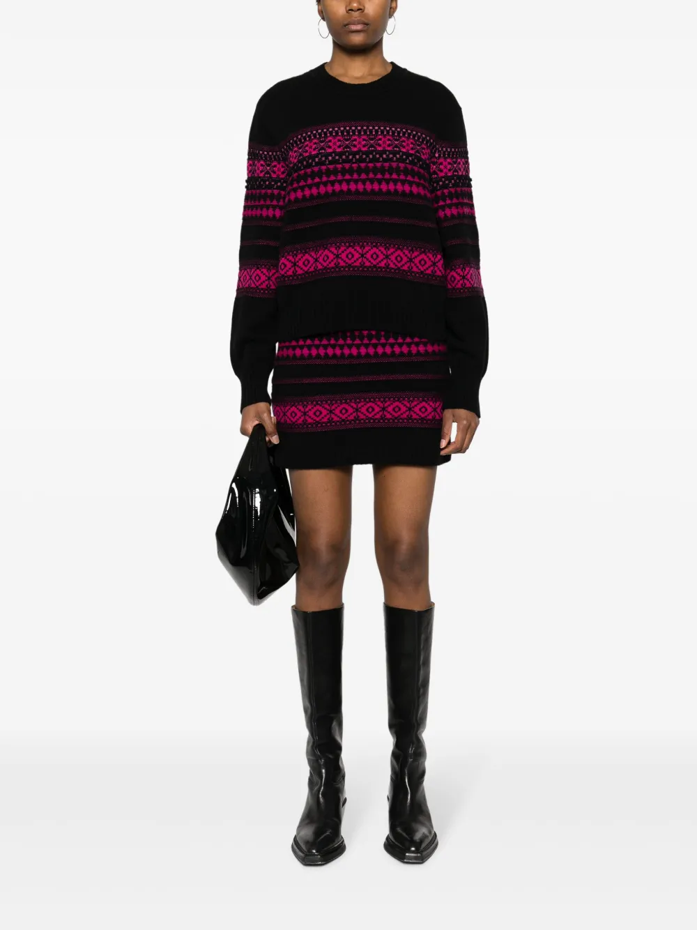 Sonia Rykiel Intarsia spencer - Zwart