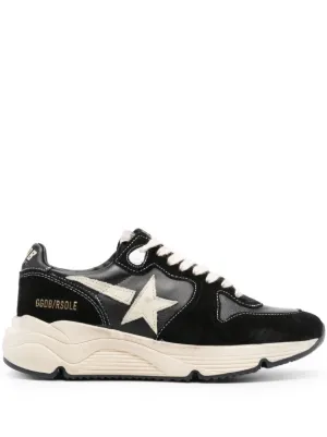 Golden Goose Running Sole Panelled Sneakers Farfetch