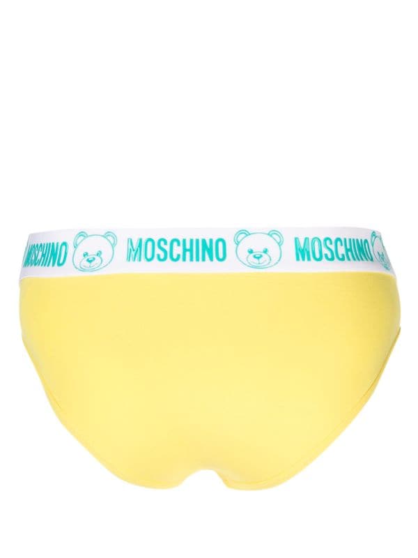 Moschino logo-waistband stretch-cotton Briefs - Farfetch