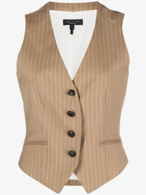 rag & bone Priya pinstriped vest