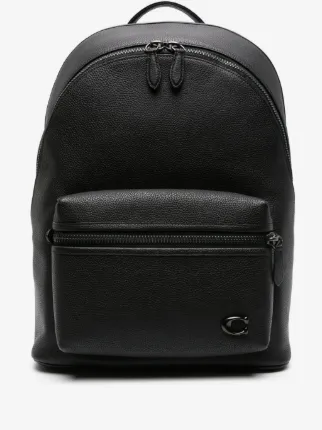 backpack purse leather coach HENRY IN PEBBLE Black It includes outside snap pockets for easy access to essentials and a thoughtfully designed interior with a zip pocket Coach Elle Backpack Tan Leather