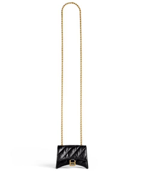 Balenciaga Crush log-plaque crossbody bag 