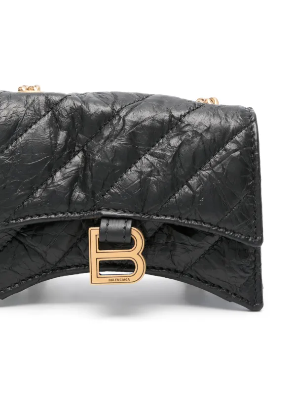 Balenciaga Crush Mini Bag Black FARFETCH IE