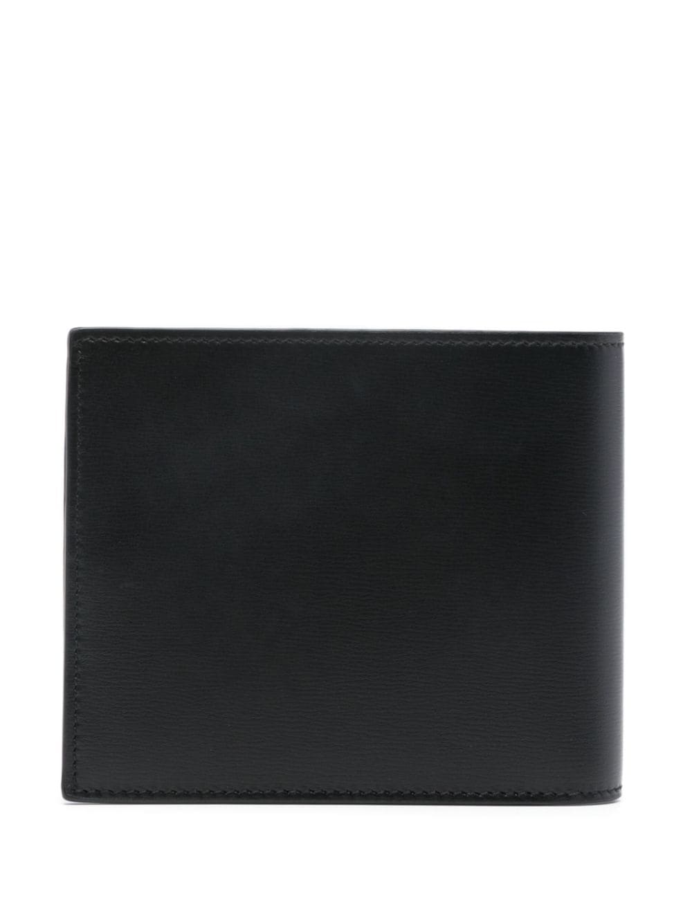 Shop Ferragamo Debossed-logo Leather Wallet In Black