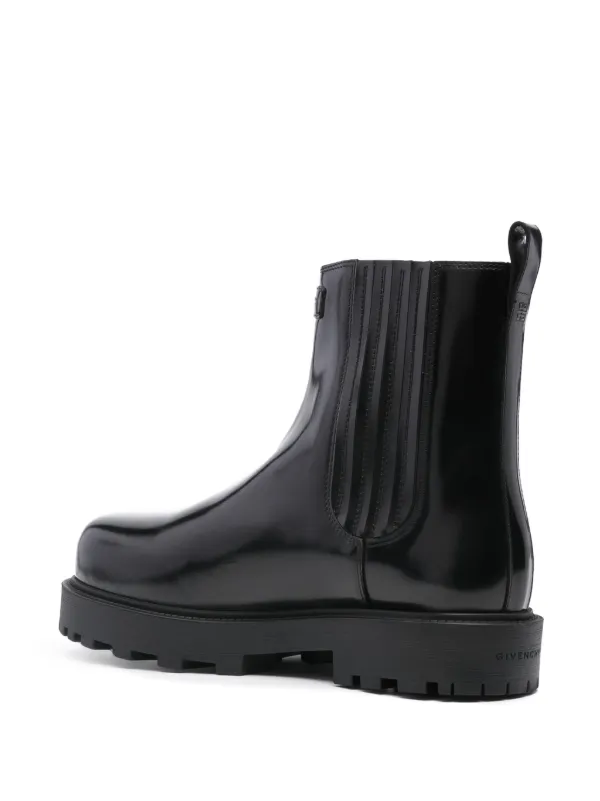 Givenchy エナメルレザー チェルシーブーツ | ブラック | FARFETCH JP
