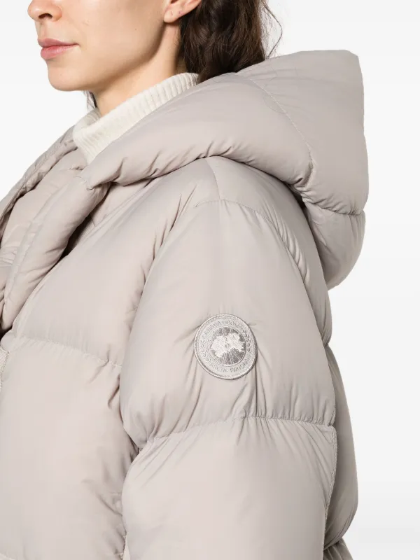 Canada Goose Rhoda Gewatteerde Jas Met Capuchon Beige FARFETCH NL