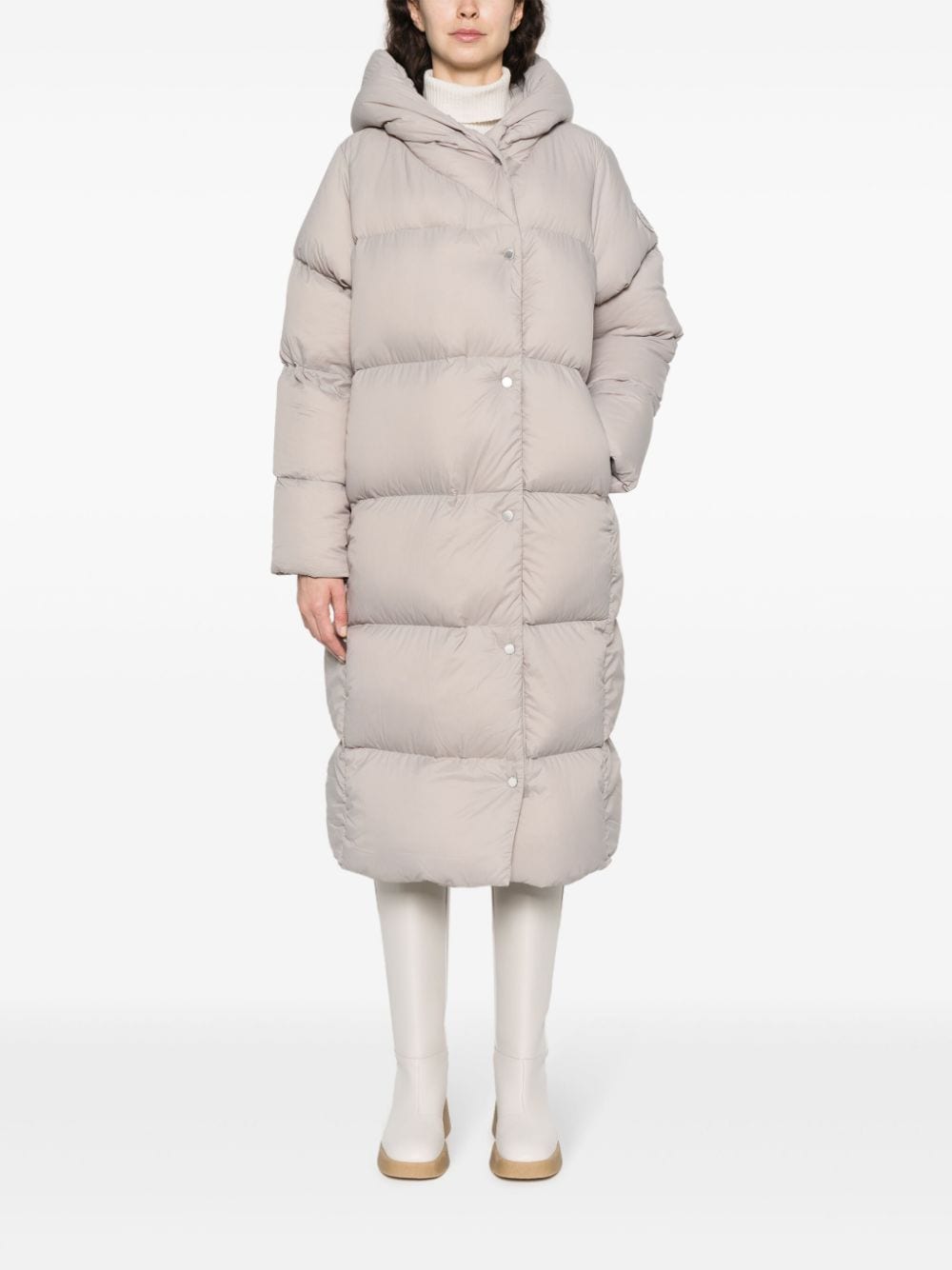 Shop Canada Goose Rhoda Hooded Padded Coat In Neutrals