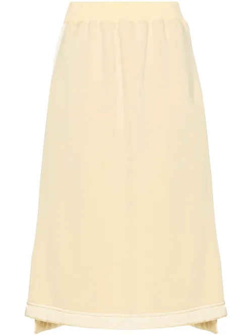 Jupe mi-longue en laine vierge mélangée - Jil Sander - Modalova